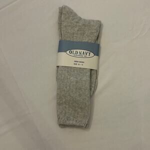 Vintage Old Navy Clothing Co. Crew Socks - Size 10-13 - NWT - Beige Marled